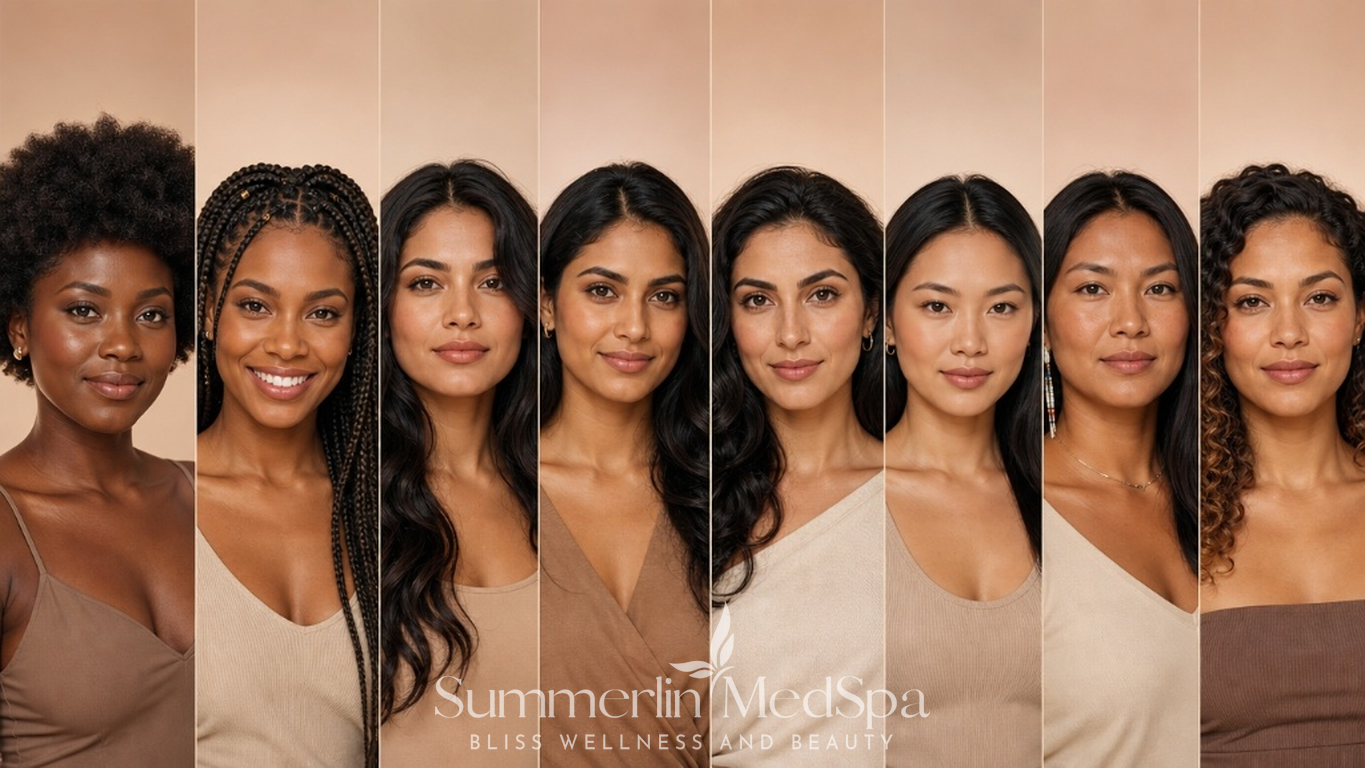 Aesthetic treatments for every skin tone at Summerlin Med Spa in Summerlin, Nevada, serving Black, Latina, South Asian, Middle Eastern and Asian patients